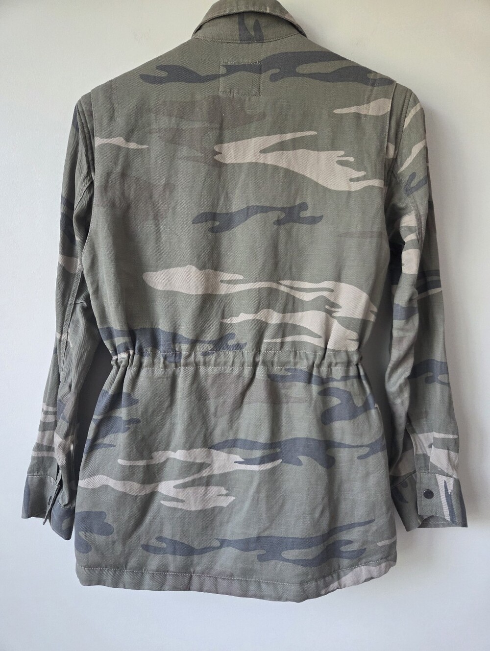 Rails Whitaker Sage Camo Faux Fur Lined Military Utility Jacket Womens Size XS - Picture 3 of 8
